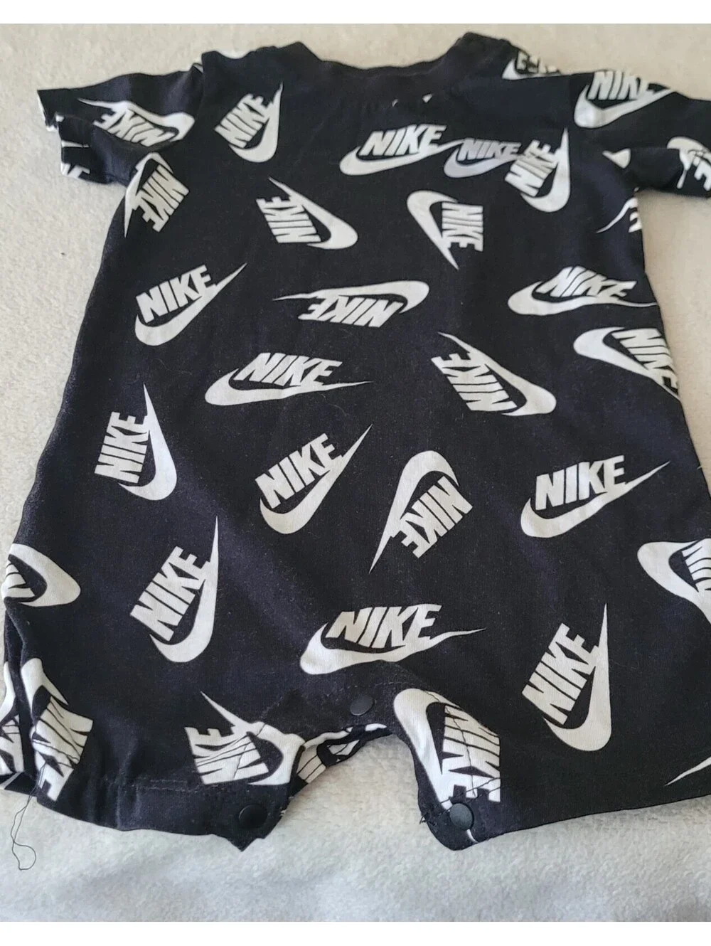 Baby Boys Newborn (0-6 Mths) Nike Outfit One piece bodysuit Romper Black